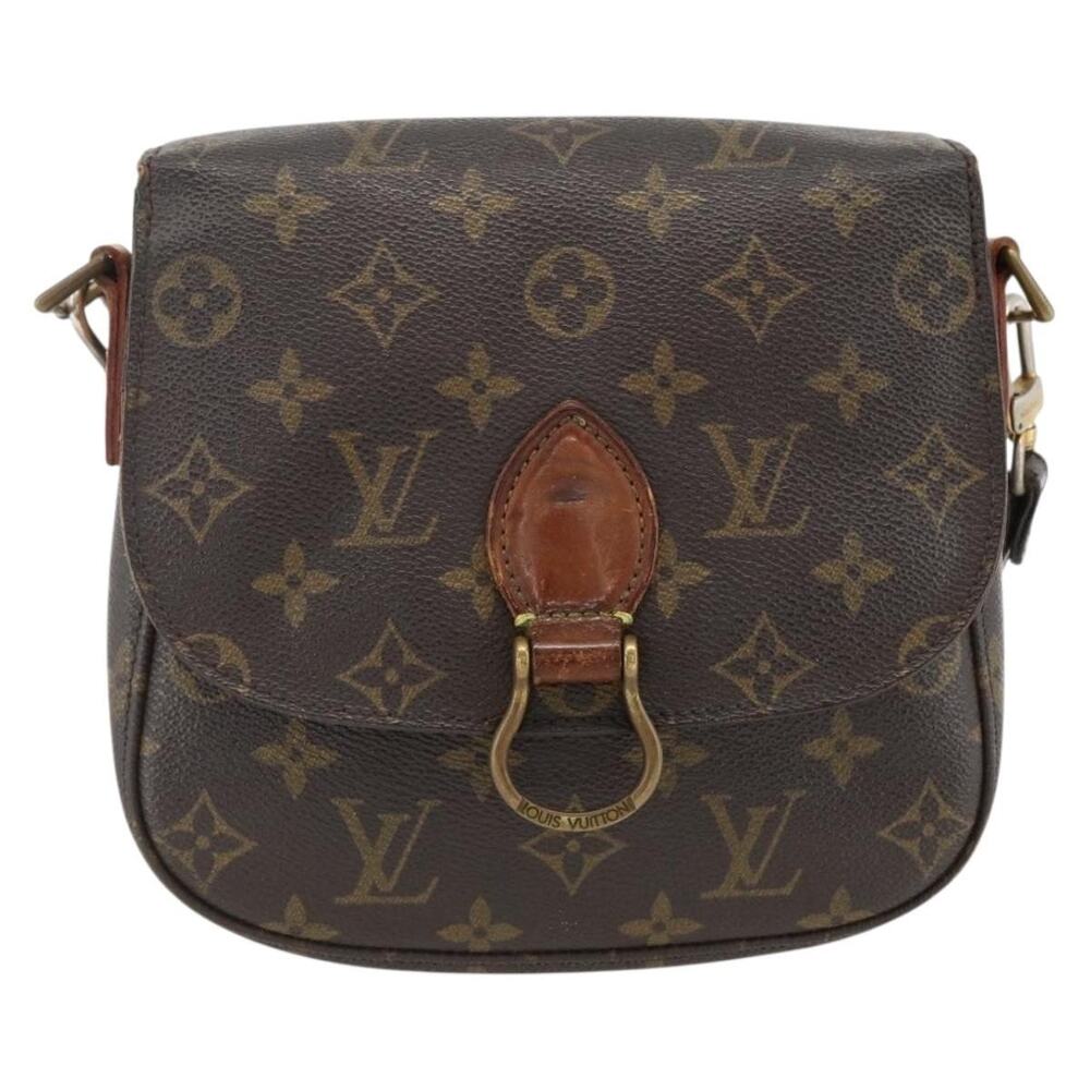 Louis Vuitton Monogram Saint Cloud MM Shoulder Bag Brown